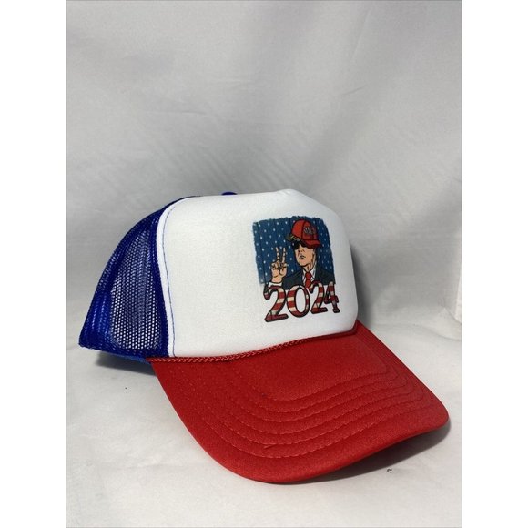 Donald Trump 2024 Trucker Hat Mesh Hat snapback hat adjustable - Picture 2 of 5